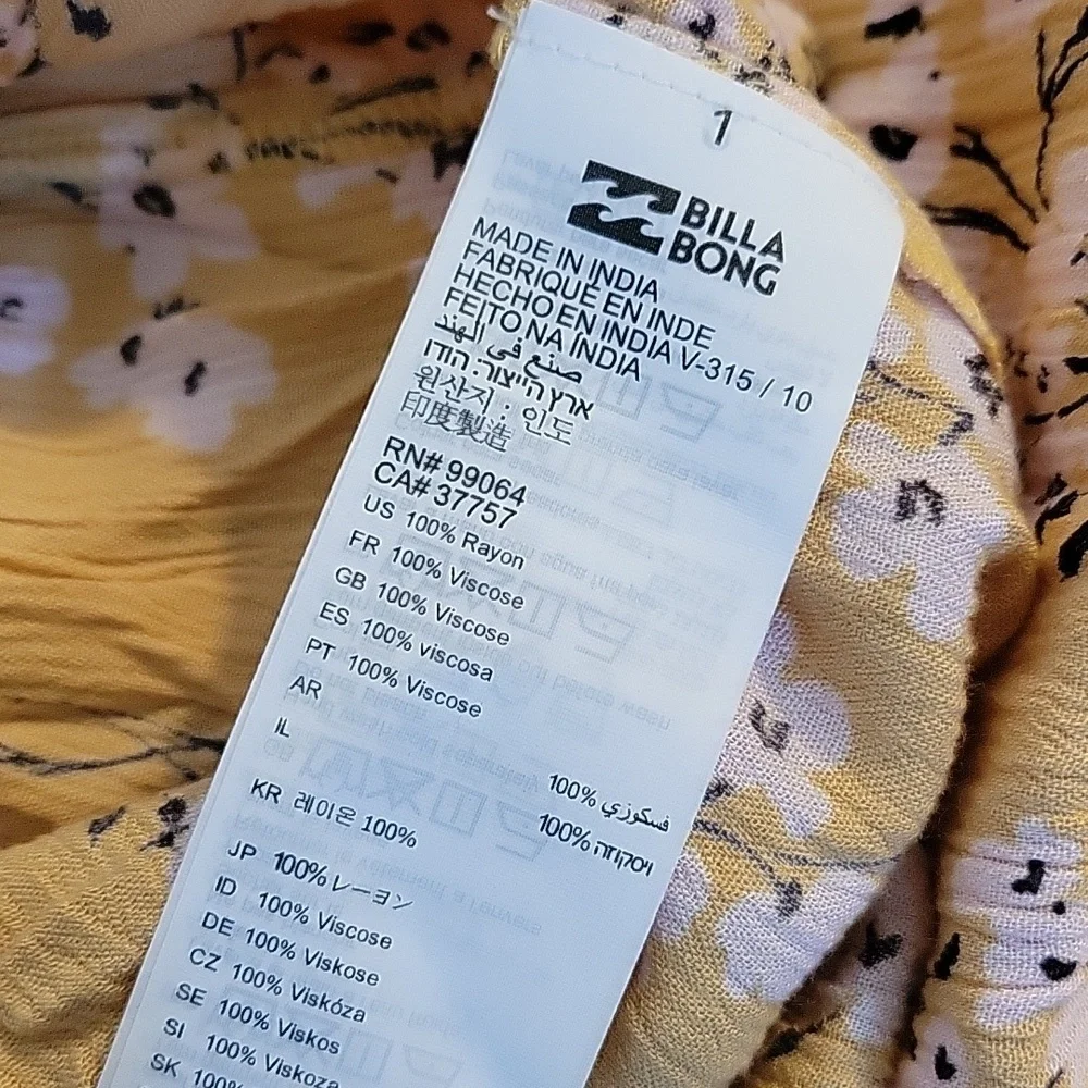 Billabong Floral Maxi Wrap Dress - Picture 9 of 13